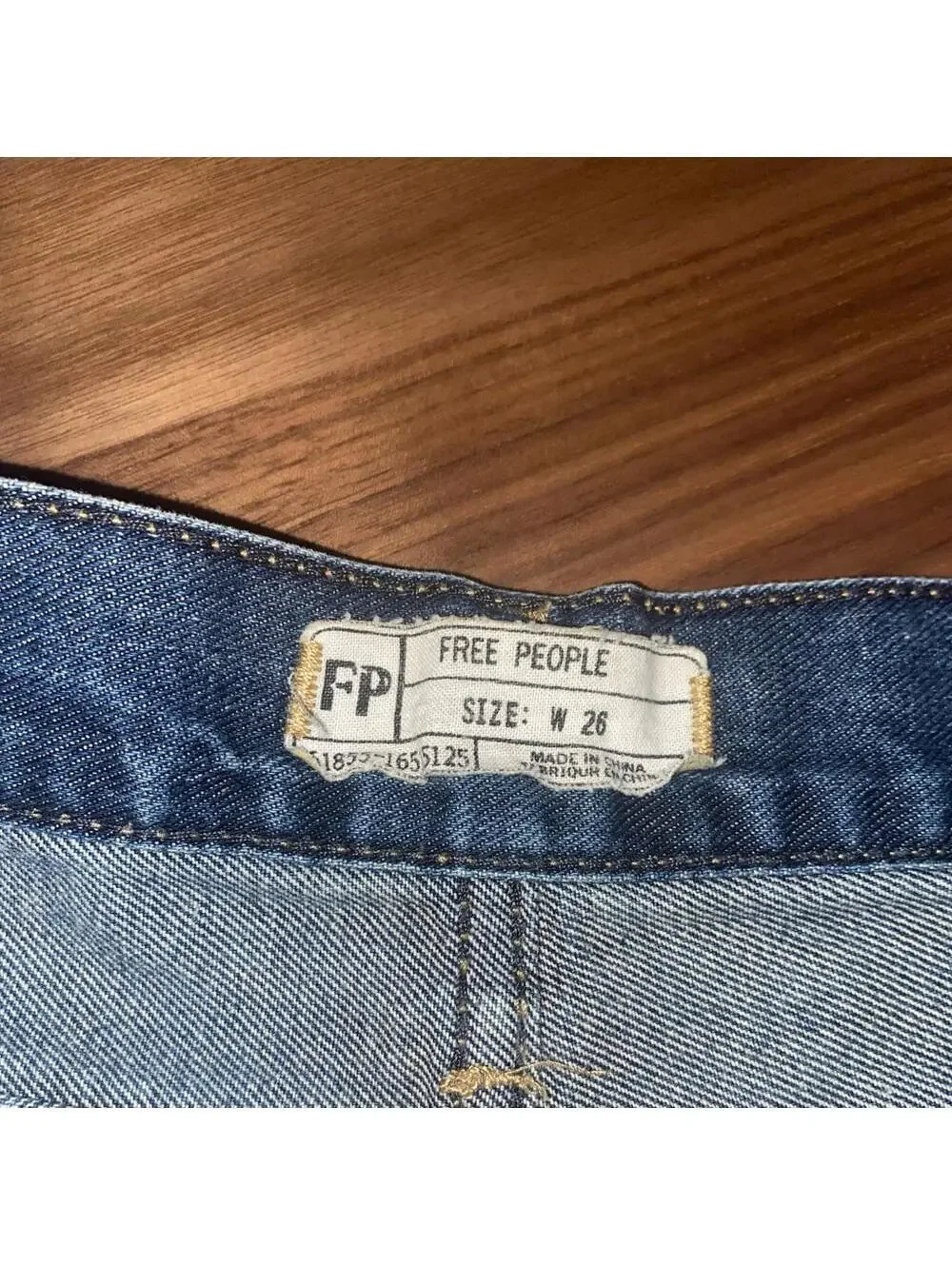 Free People Distressed Denim Shorts